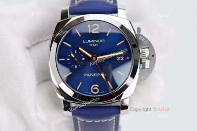 Swiss Replica Panerai Luminor GMT Limited Edition SS Blue Watch PAM 688 42mm